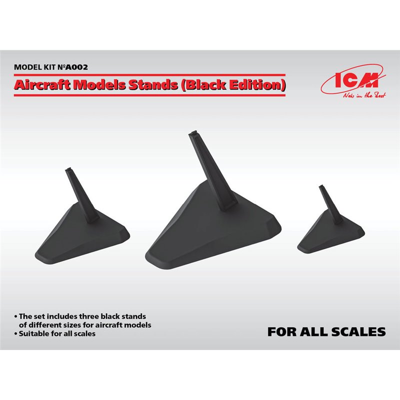 Aircraft Models Stands (Black Edition)(for 1:144, 1:72, 1:48 und 1:32)