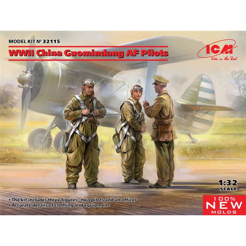 WWII China Guomindang AF Pilots (100% new molds)