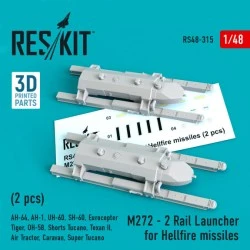 Reskit 1/48 M272 - 2 Rail Launcher for Hellfire missiles