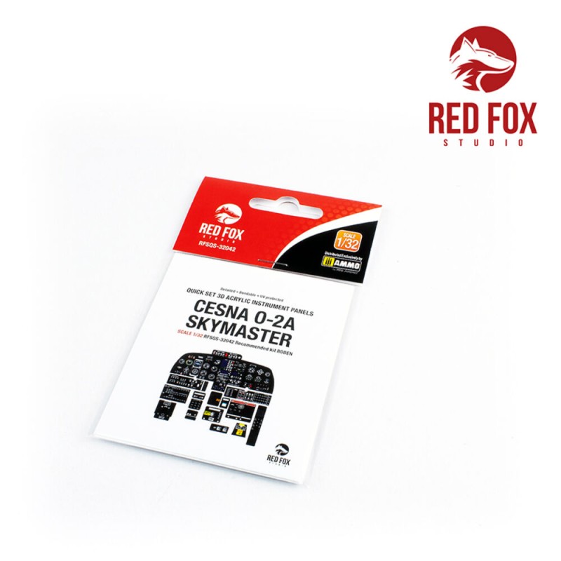 Red Fox Studio 1/32 Cesna O-2A Skymaster (for Roden Kit) - Model Guide