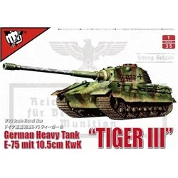 German WWII E-75 heavy tank King tiger IIIwith 105mm gun