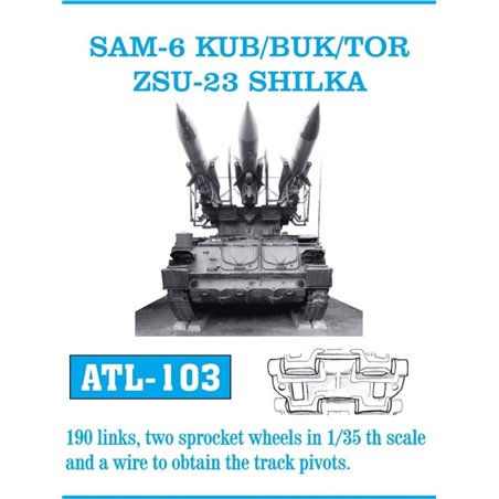 Tracks for SAM-6 KUB/BUK/TOR ZSU-23 SHILKA