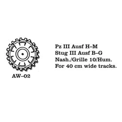 Tracks for Pz III (H-N) / Stug III (B-C) Nashorn  / Hummel Nashorn  / Hummel