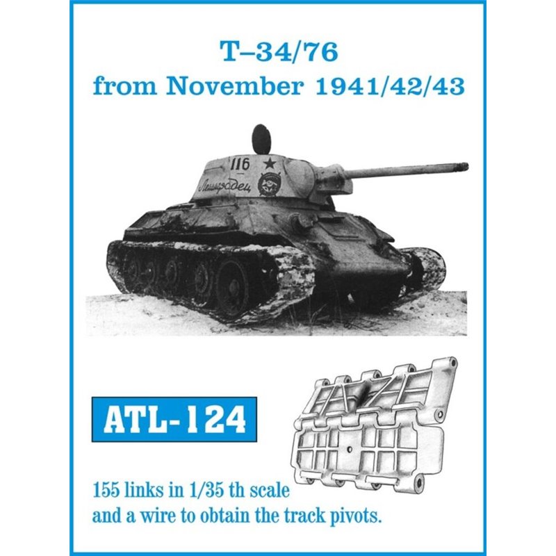 Tracks for T-34/76 from November 1941/42/43