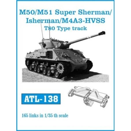 Tracks for M50/M51 Super Sherman/Isherman/M4A3-HVSS