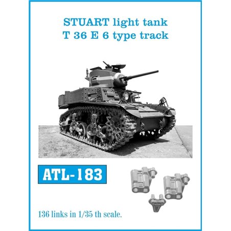 Tracks for STUART light tank T 36 E 6 type track