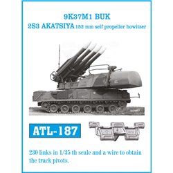 Tracks for 9K37M1 BUK 2S3 AKATSIYA 152 mm self propeller howitzer