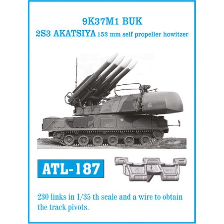 Tracks for 9K37M1 BUK 2S3 AKATSIYA 152 mm self propeller howitzer