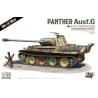 Maqueta 1/35 Panther Ausf.G Late Production de Das Werck con piezas detalladas y opciones de montaje personalizadas.