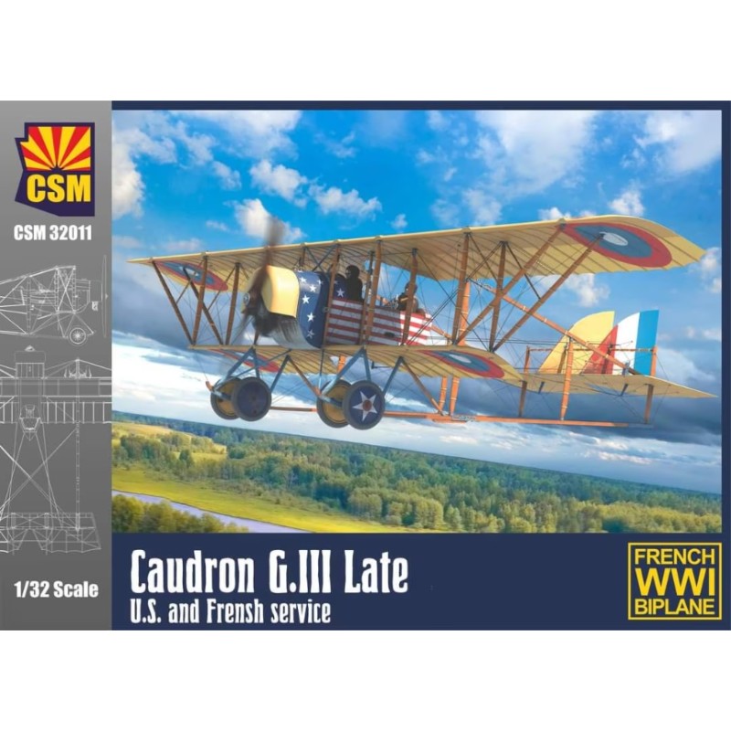 Copper State Models 1/32 Caudron G.III late U.S. and French service