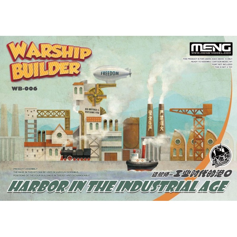 Meng Warship Builder-Harbor In The Industrial Age (CARTOON MODEL) - Gu