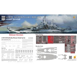 Maqueta 1/350 USS Missouri Deluxe Edition de Very Fire, modelo naval detallado