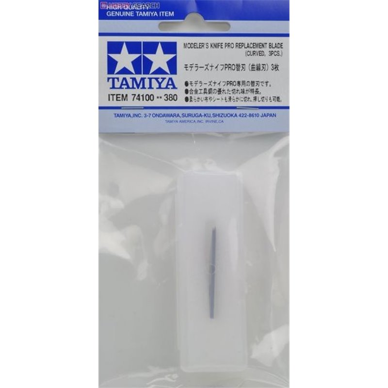 Tamiya Craft Tools Series Modeler’s Knife Pro Replacement Blade (Curved)