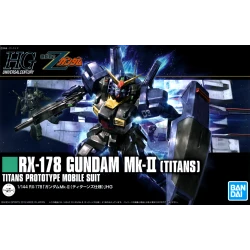 Maqueta 1/144 HGUC Revive RX-178 Gundam Mk-II Titans Version de Bandai, alta articulación y diseño renovado.