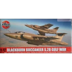 Maqueta 1/72 Blackburn Buccaneer S.2B de Airfix, diseño detallado del avión Gulf War, modelo a escala.