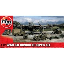 Maqueta 1/72 WWII RAF Bomber Re-Supply Set de Airfix con vehículos históricos