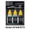 Jim Scale Acrylic paint Set Russian Fighters ver.2 (su-30)