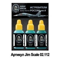 Jim Scale Acrylic paint Set Russian Fighters ver.4 (Su-34)