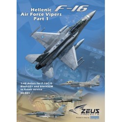 Set de calcas  1/48 Hellenic Air Force Vipers - Zeus Projects