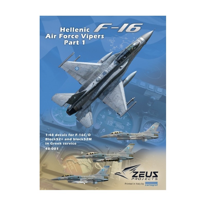 Set de calcas  1/48 Hellenic Air Force Vipers - Zeus Projects