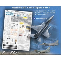 Set de calcas  1/48 Hellenic Air Force Vipers - Zeus Projects