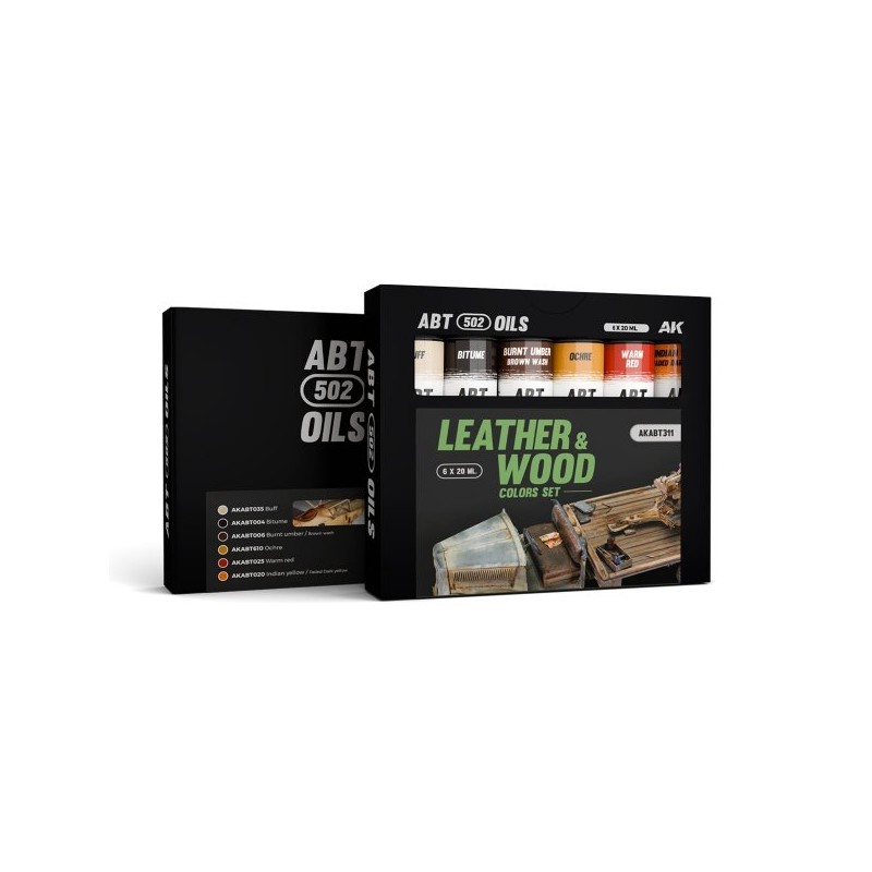 Abteilung 502 leather and wood colors set