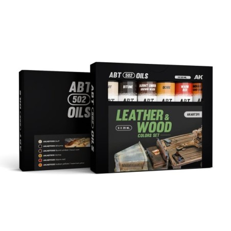 Abteilung 502 leather and wood colors set