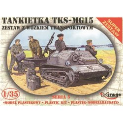 Tankette TKS/MG 15 mit Universal Transportanhänger