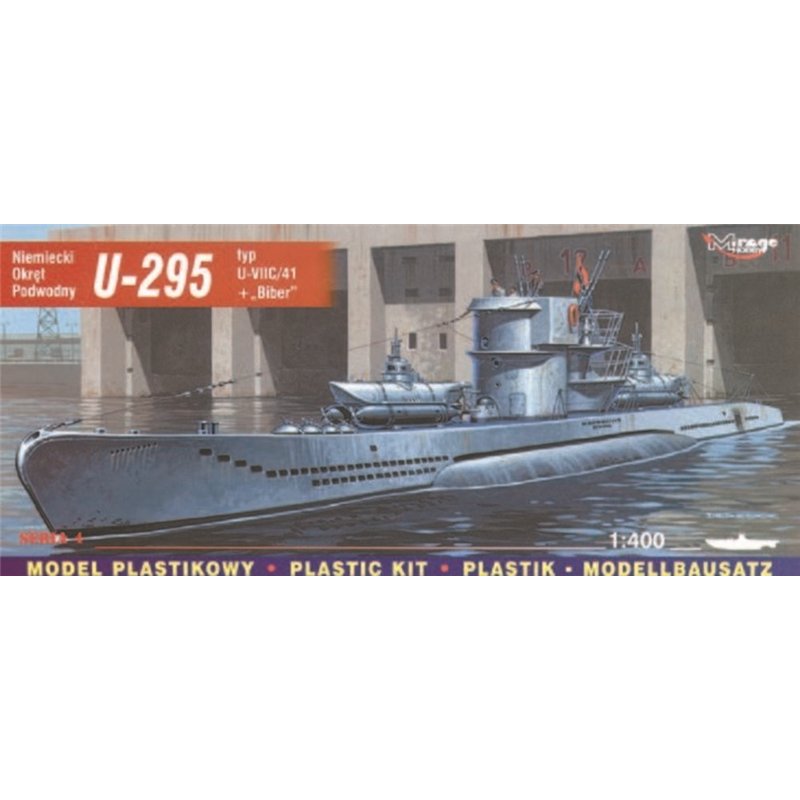 Deutsches U-Boot U 295 Typ VII C/41 mit Biber