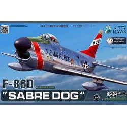 Maqueta 1/32 F-86D Sabre Dog Kitty Hawk – Caza interceptor de la Guerra Fría