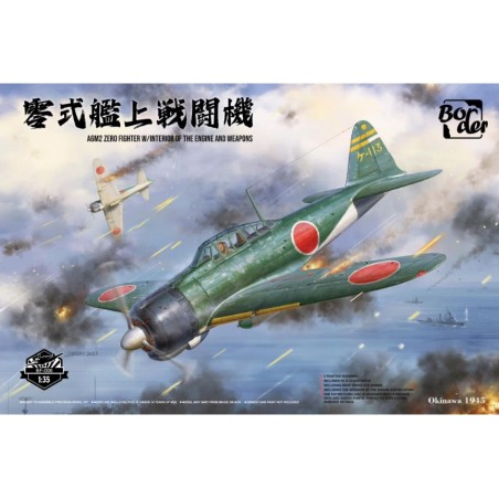 Border Model 1/35 A6M2 Zero Fighter w/Interior of the Engine and Weapons