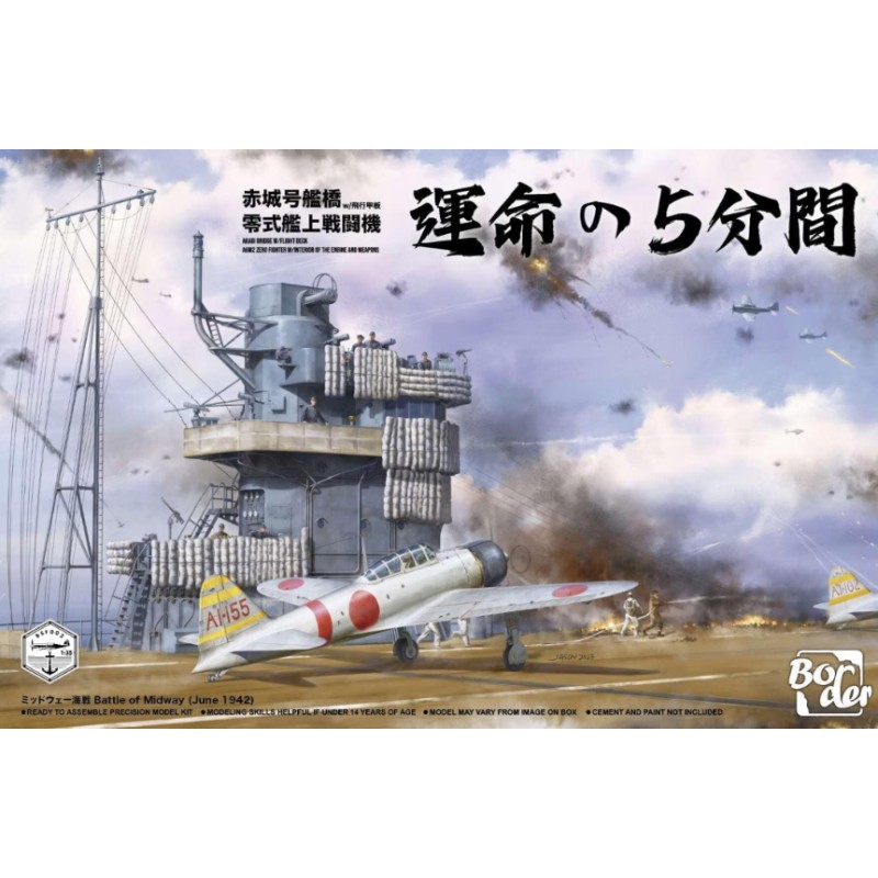 Akagi Bridge y A6M2 Zero 1/35 – Border Model | Robotines