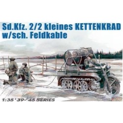 Maqueta 1/35 Sd.Kfz. 2/2 Kettenkrad con cableado de campo – Vehículo militar WWII – Dragon.