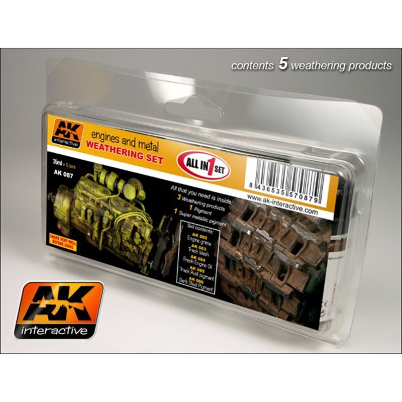 Ak-Interactive Engines and Metal Weathering Set