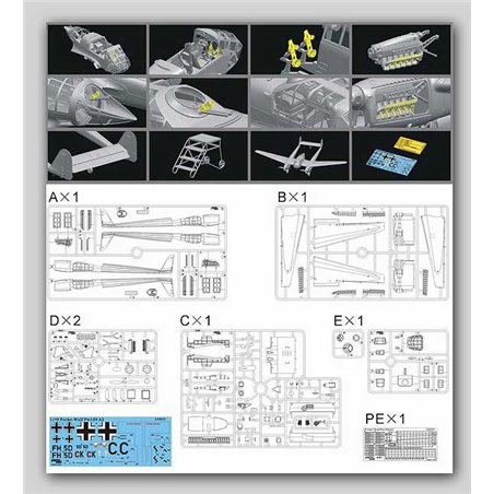 1/48 WWII German Focke-Wulf Fw189A2  