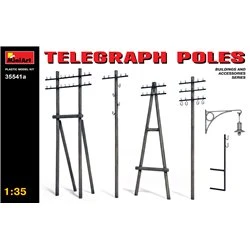 Miniart 1/35 Telegraph Poles Diorama Accessories