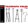 Maqueta Miniart 1/35 Telegraph Poles Diorama Accessories