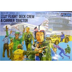 Maqueta Fujimi 1/72 Flight Deck Crews & MD-3 Tractor