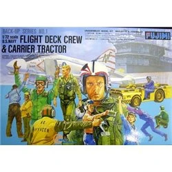 Maqueta Fujimi 1/72 Flight Deck Crews & MD-3 Tractor