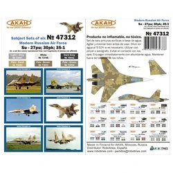 Set de Pinturas Modern Russian aviation : SU - 27 pu 30pk 35-1