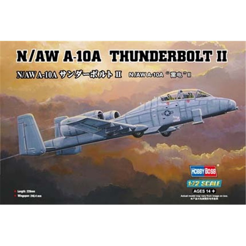 Maqueta de avion Hobbyboss 1/72 N/AW A-10A Thunderbolt II