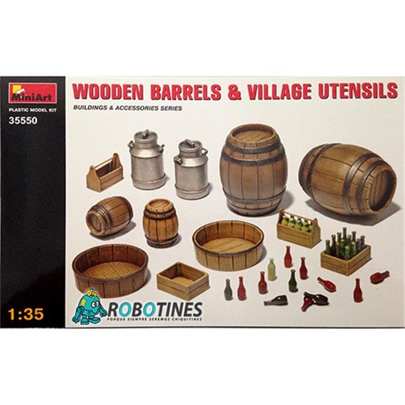 1/35 Wooden Barrels & Bins