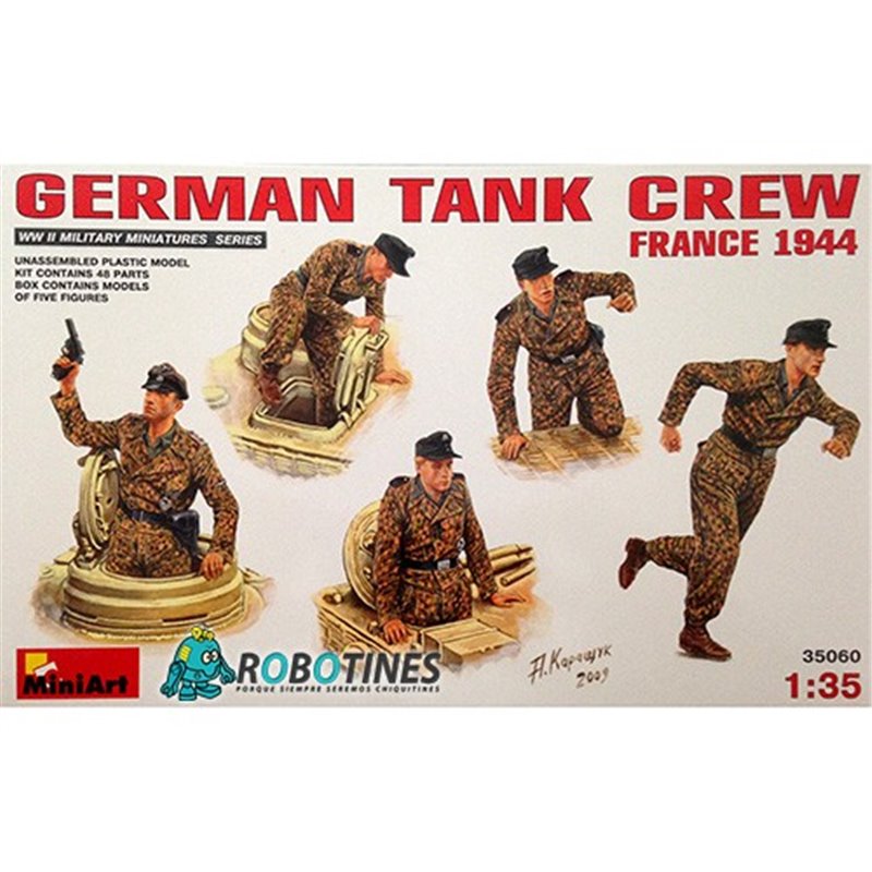 1/35 German Tank Crew France 1944