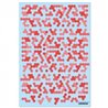 Hex Camouflage Decal White/Light color (Red)