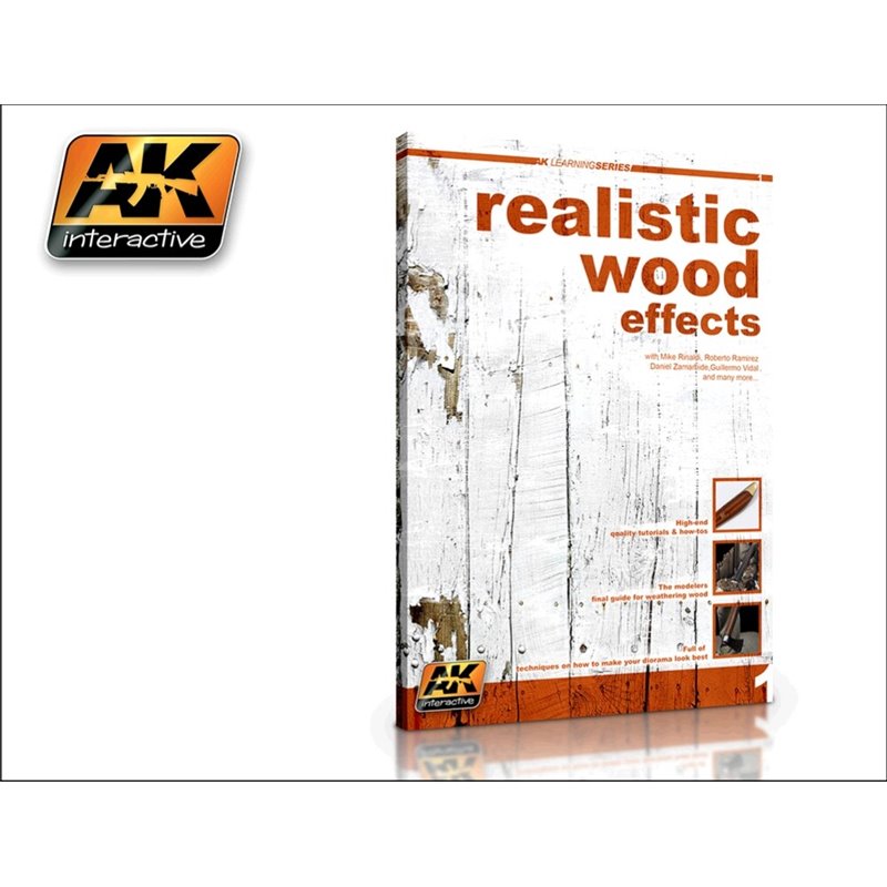 Portada del libro AK Learning Series 1 Realistics Wood Effects en inglés del fabricante Ak-interactive