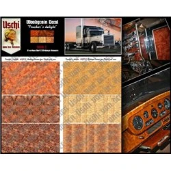 "Trucker´s delight" Interior Wood Grain Decals