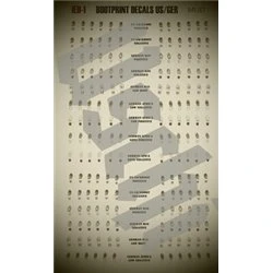 1/35 Bootprint decals: Mud