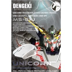 Gundam Unicorn High Resolution Gaming Mouse