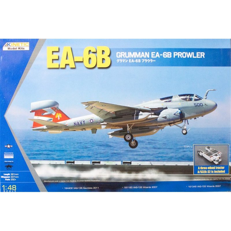 Kinetic 1/48 Grumman EA-6B Prowler aircraft model kit