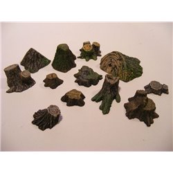 1/35 Tree Stumps & Mushrooms Set